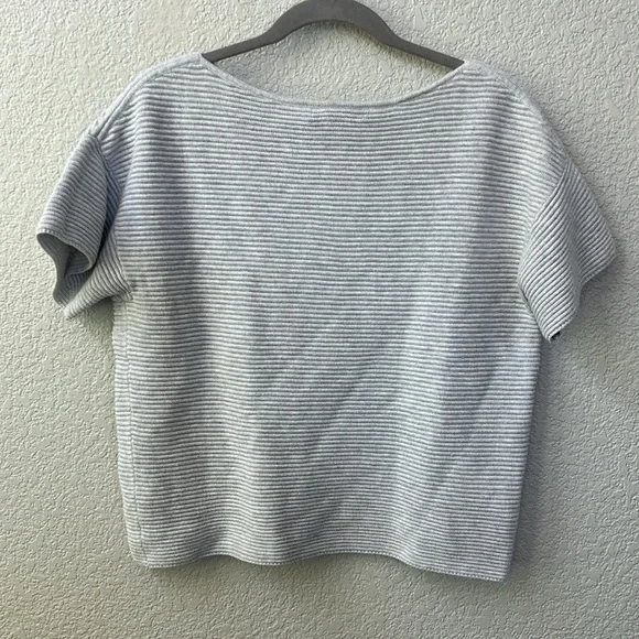 Tommy Bahama Bonita Ottoman Short-Sleeve Sweater in Gray - Picture 6 of 7